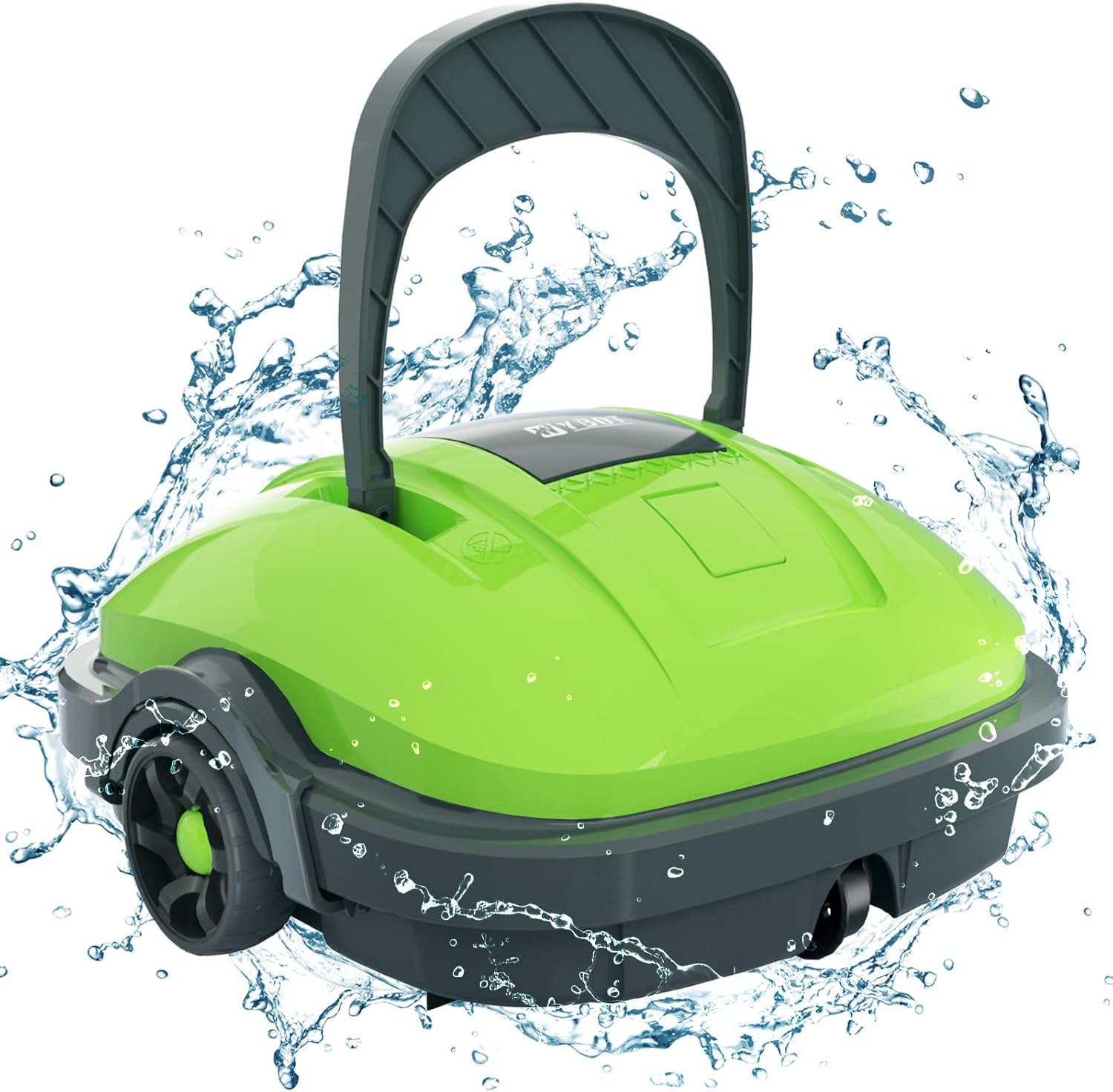 WYBOT Cordless Pool Cleaner Robot, Automatic Pool Vacuum Lasts 60 Mins, for Above Ground Pool and Flat Bottom In Ground Pool, Dual-Motor,180&mu;m Fine Filter Up to 525 Sq.Ft, Green
