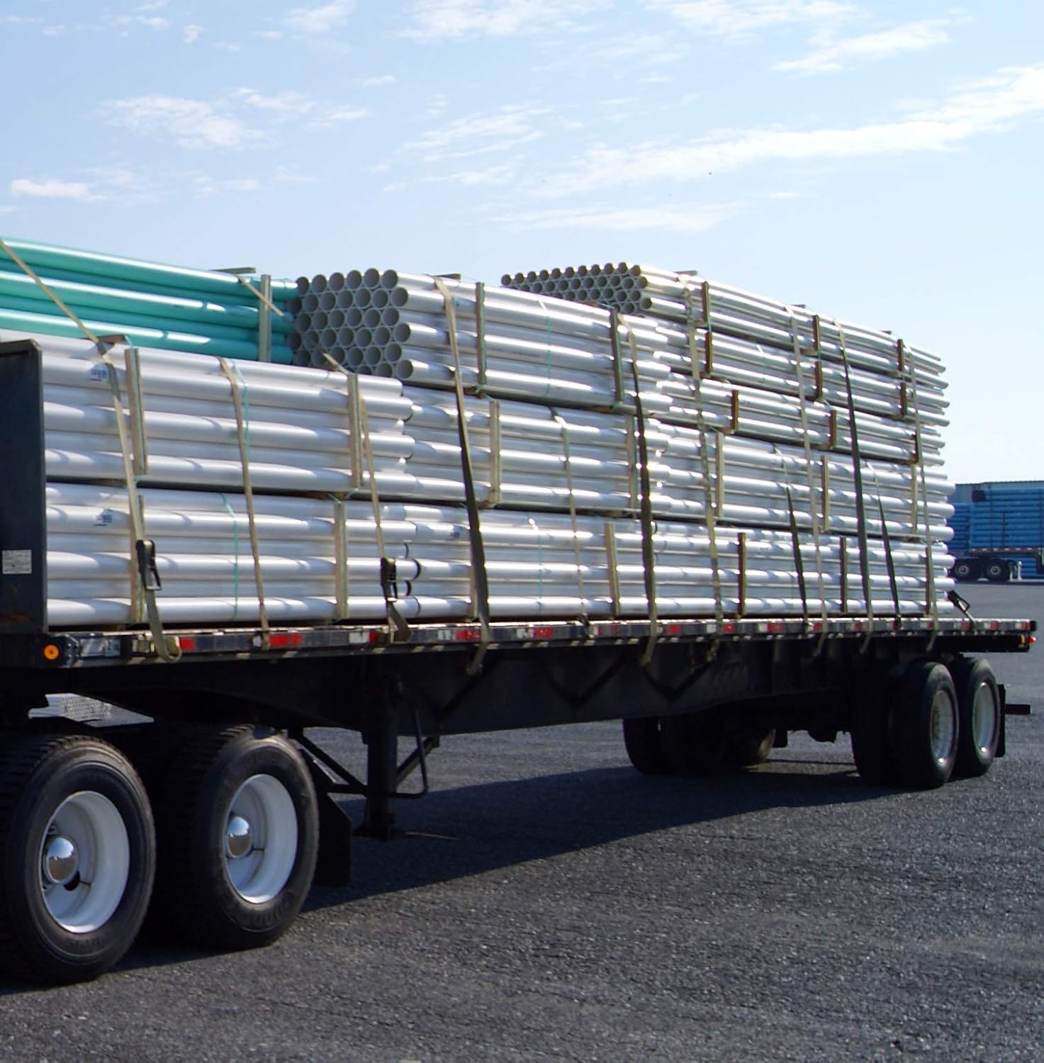 Shippers Supplies 2” x 27’ Ratchet Strap with Flat Hooks — 8 Pack