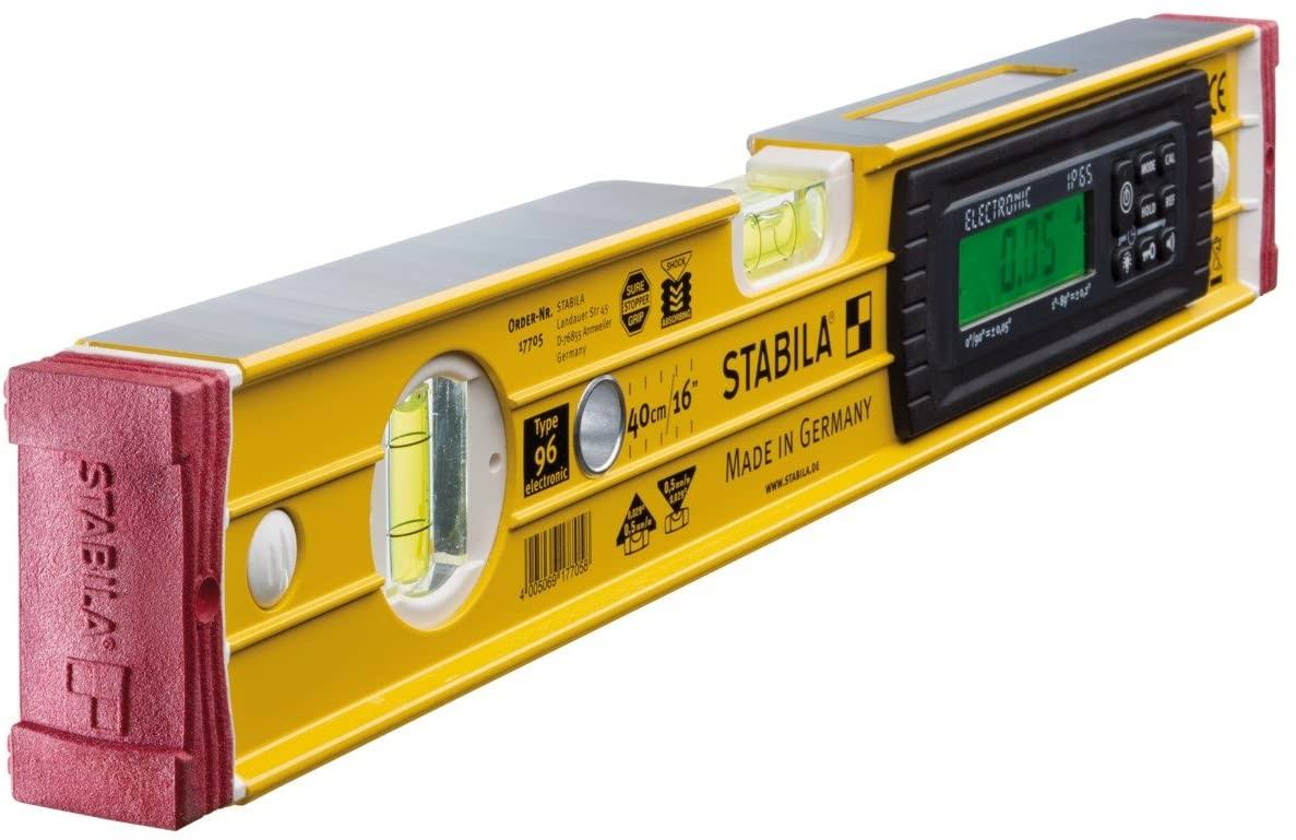 Stabila 17705 Electronic Levels, Yellow/Black