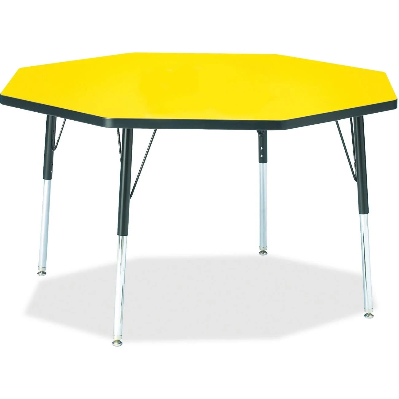 Jonti-Craft Ridgeline Octagon Activity Table Yellow