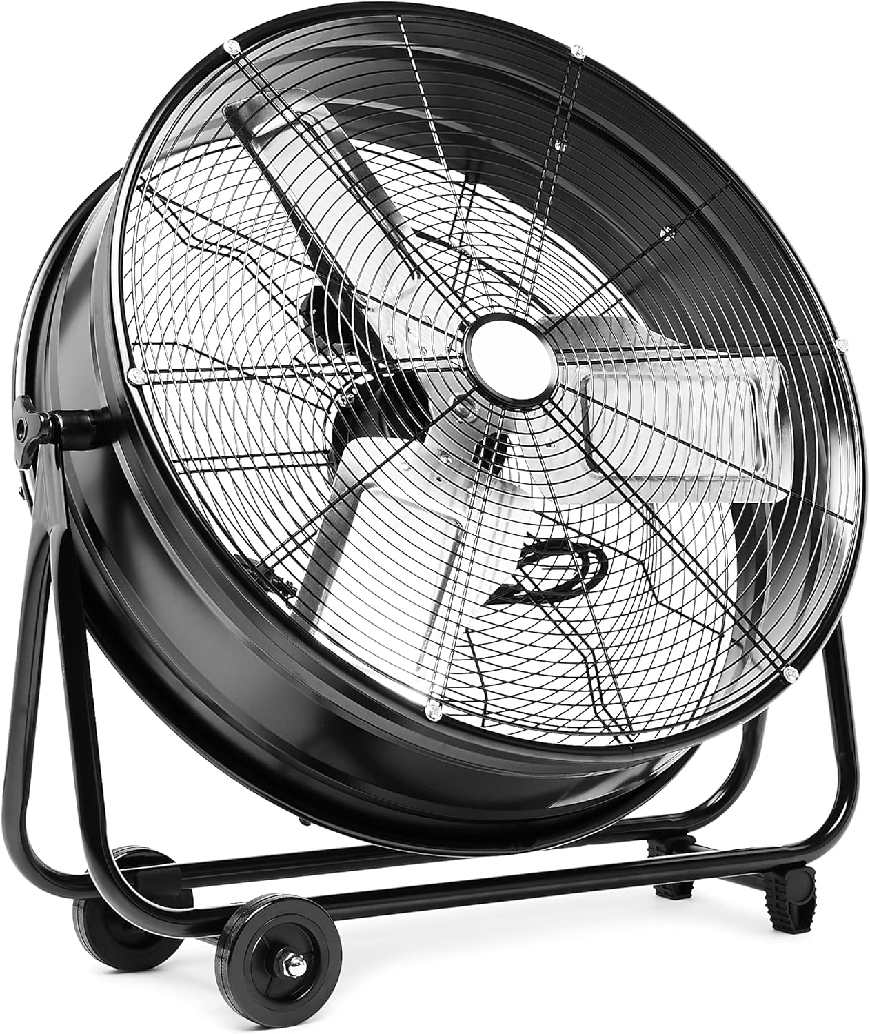 Amazon Commercial, Black 2-Speed Rotating 24-Inch Drum Fan