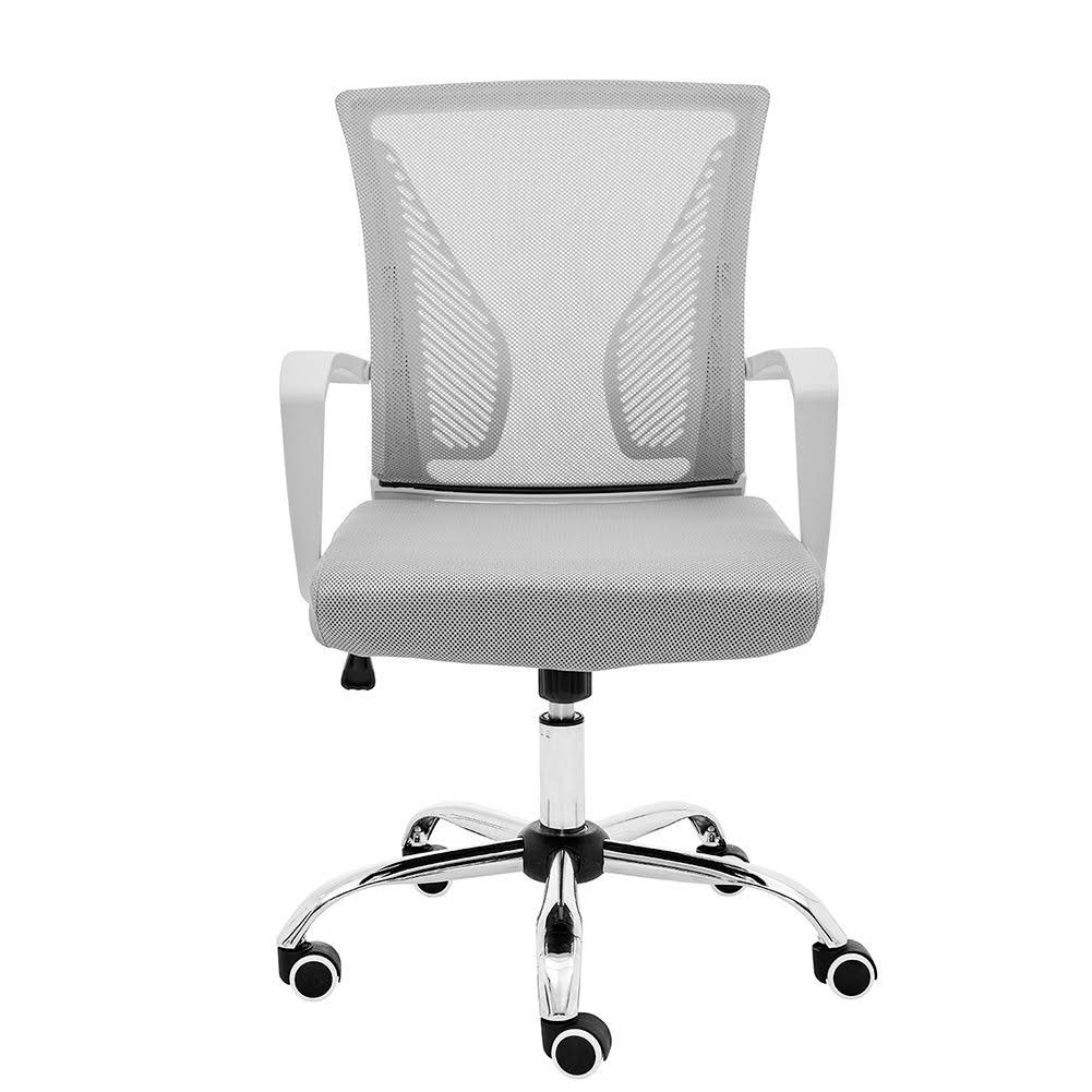 Modern Home Zuna Mid-Back Office Chair - White/Red