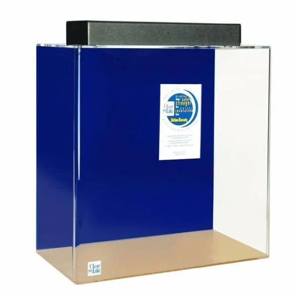 Clear for Life 20R Rectangle Acrylic Aquarium - Blue Back