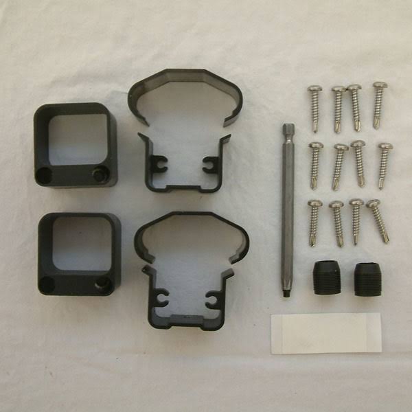 Series 100 Level Rail Bracket Kit in Gloss Wicker