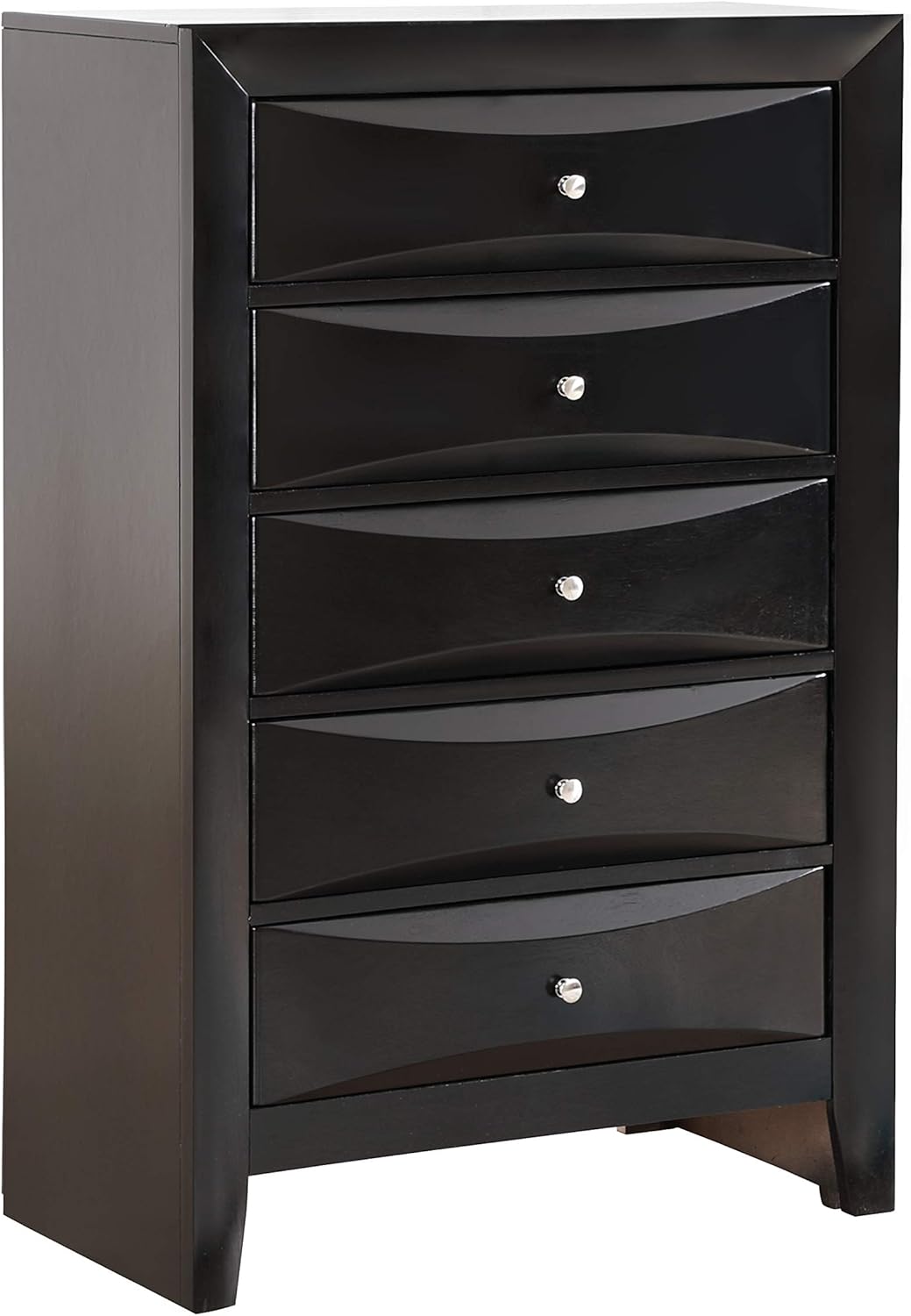Glory Furniture 5 Drawer Chest, Black