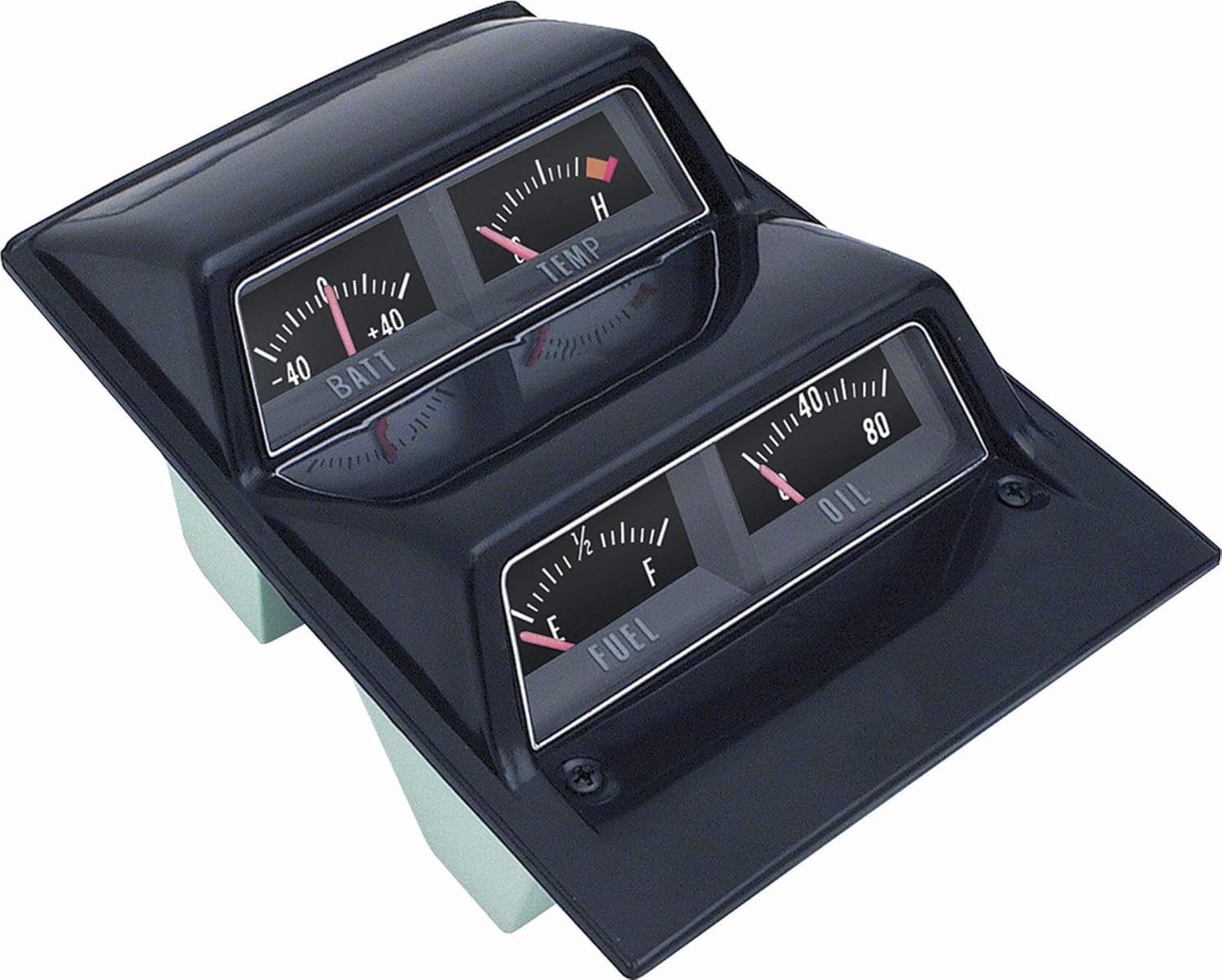 1968-74 Nova Console Gauge Assembly (Black Face)