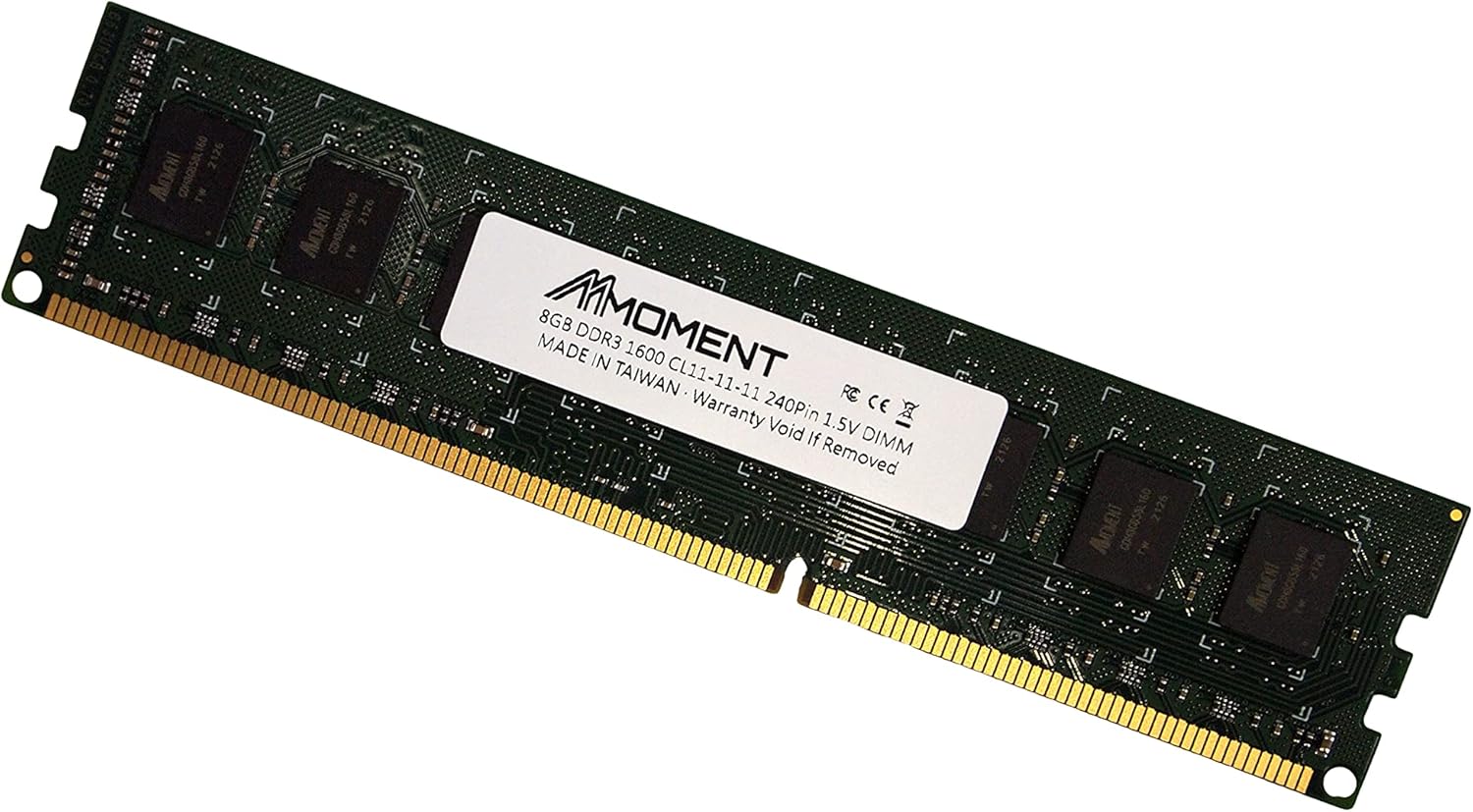 Mmoment 8GB DDR3 1600MHz UDIMM PC3-12800 1.5V CL11 Non- ECC Unbuffered 240-pin (2Rx8 / Dual Rank Base on 512Mx8) PC Computer Desktop Memory Upgrade Module Pack of 2