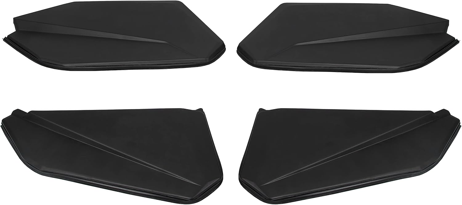 KUAFU Lower Door Panel Insert w/Metal Frame Compatible with 2017-2021 Can Am Maverick X3 Black Pair (Front & Rear Door Panels(4 door only))