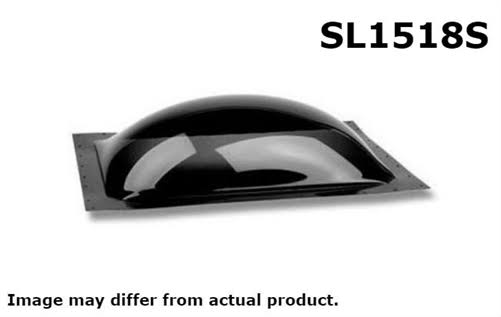 Specialty Recreation SL1518S Rectangle RV Skylight 15x22 x 18x22 - Smoke Black