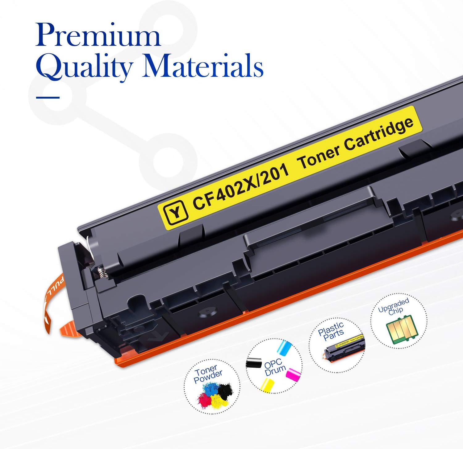 Valuetoner Compatible Toner Cartridge Replacement for HP 201X 201A CF400X CF401X CF402X CF403X CF400A for Pro Color MFP M277dw M252dw M277n M277c6 M252n M277 Printer(4 Pack) Pack of 2