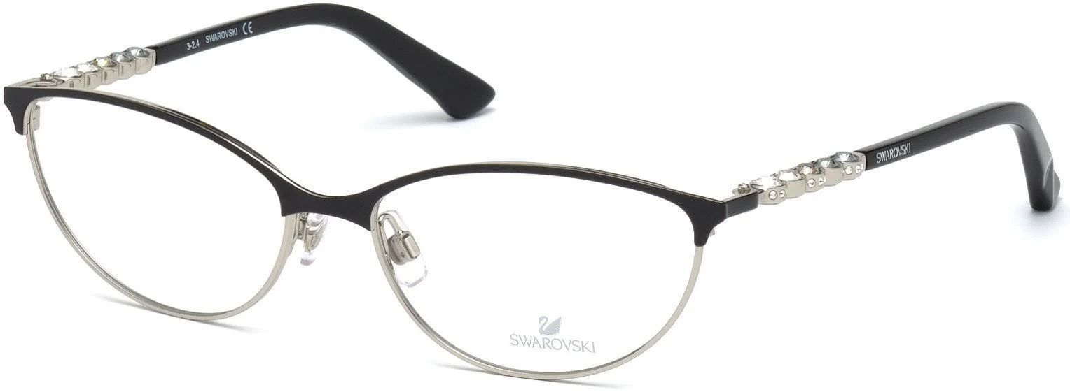 Swarovski SK5139 Eyeglasses - 001 Shiny Black