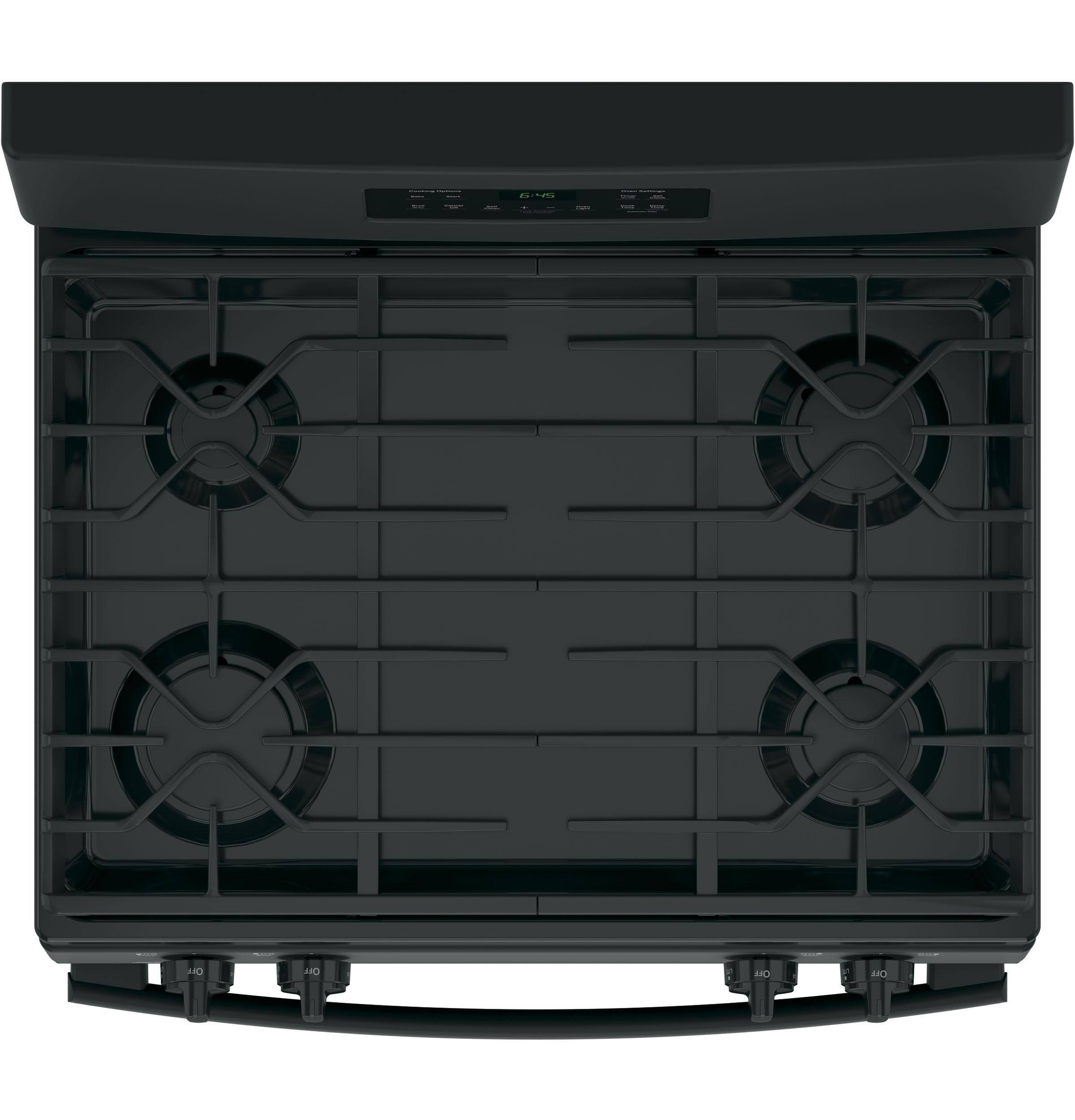 GE JGB645DEKBB Propane Gas Range - Freestanding - 5 cu ft - Black