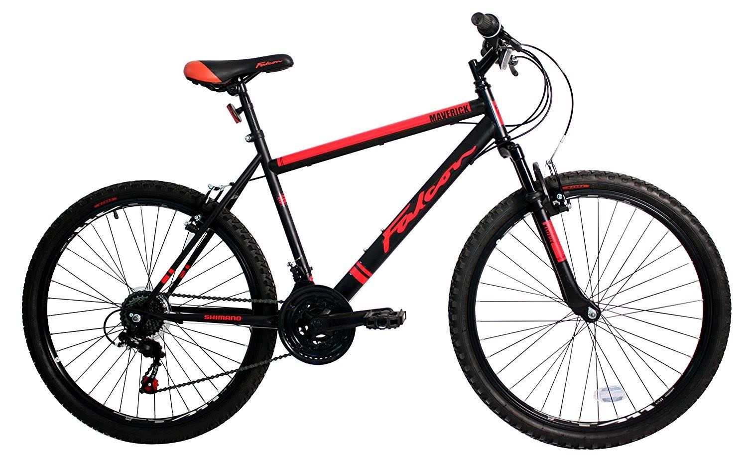 Falcon Maverick 26 inch Front Suspension Mounrtain Bike Black/Red
