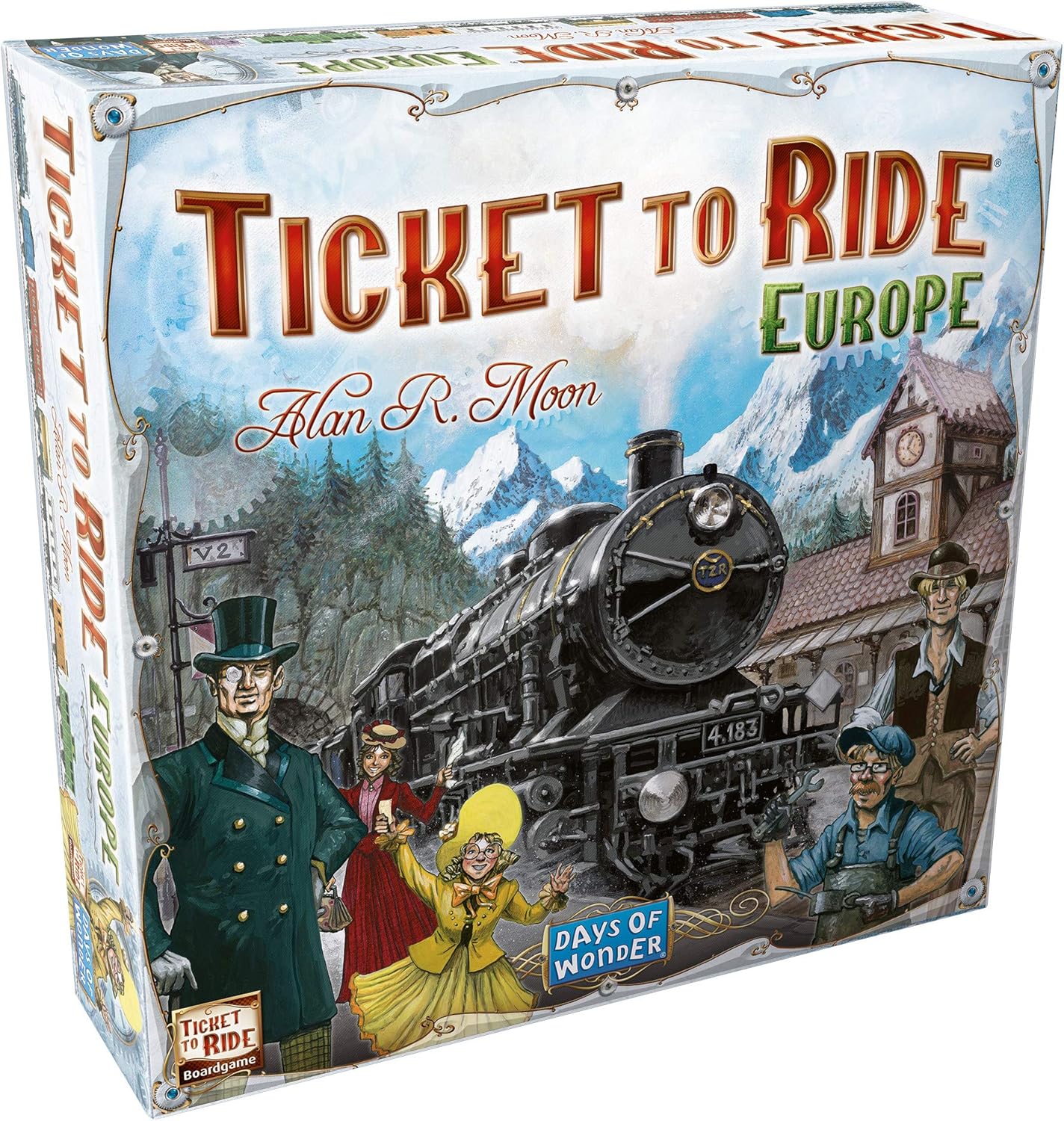 Ticket to Ride Europe Board Game | Family Board Game | Board Game for Adults and Family | Train Game | Ages 8+ | For 2 to 5 players | Average Playtime 30-60 minutes | Made by Days of Wonder Pack of 2