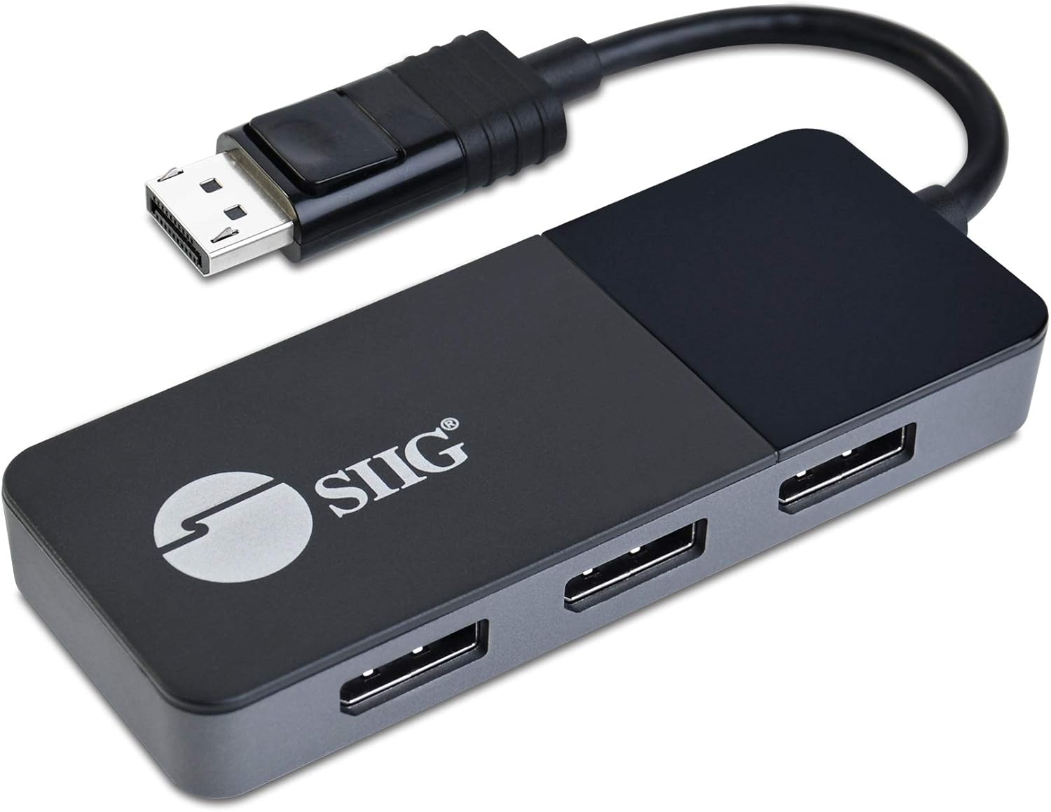 SIIG DisplayPort 1.4 MST Hub/Splitter, DisplayPort to 3X DP Monitors, Single 4K 60Hz or Dual 4K 30Hz or Triple 4K 30Hz Video Outputs in Extended Mode - for Windows PCs, NOT Mac OS (CE-DP0M11-S1)