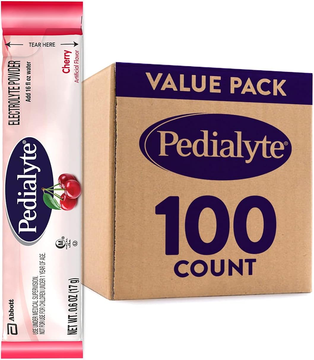 Pedialyte Hydration Station Multipack, Electrolyte Hydration Drink, 0.6-oz Electrolyte Powder Packets, 80 Count