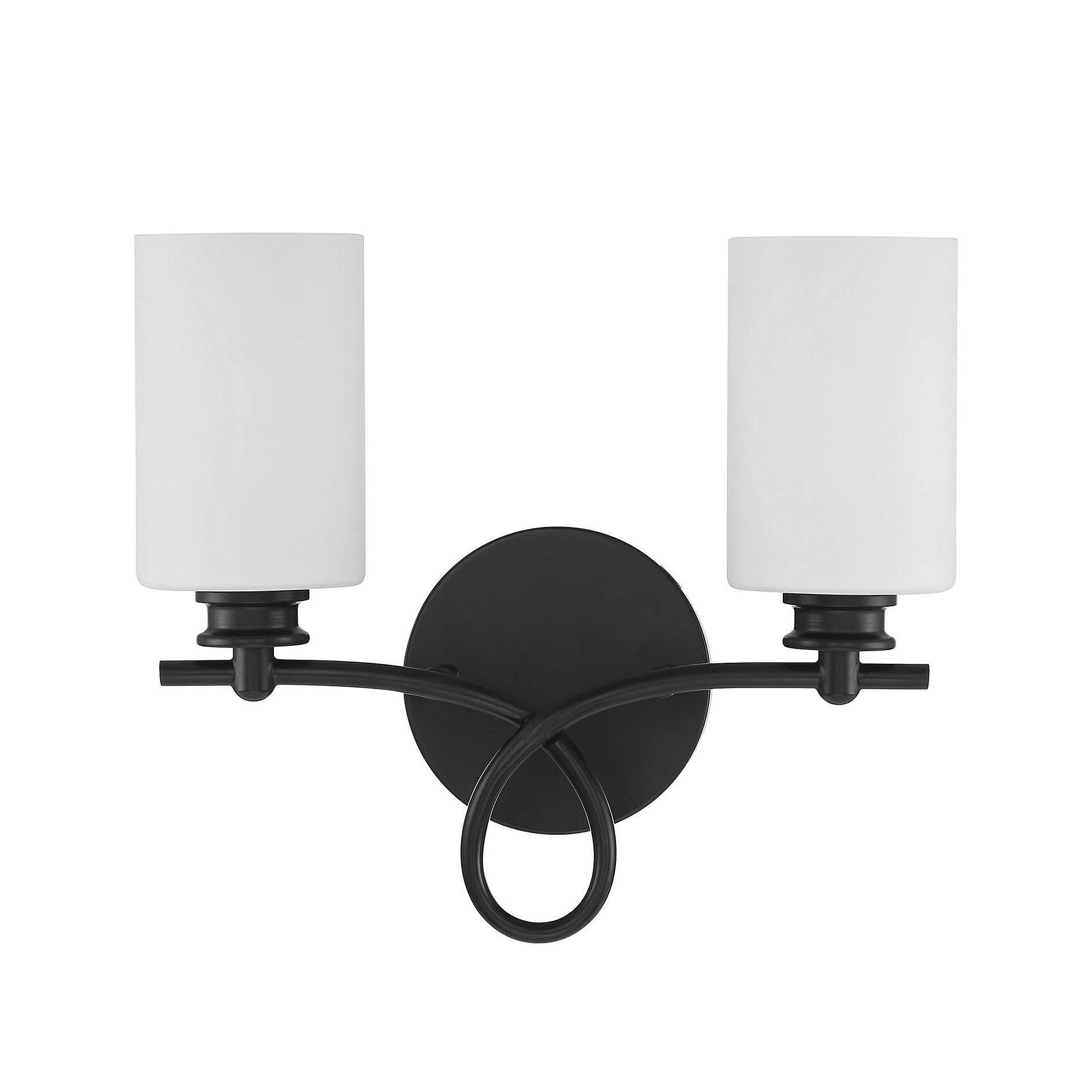 Savoy House 8-530-2-BK Woodbury 2 Light Black Bath Bar