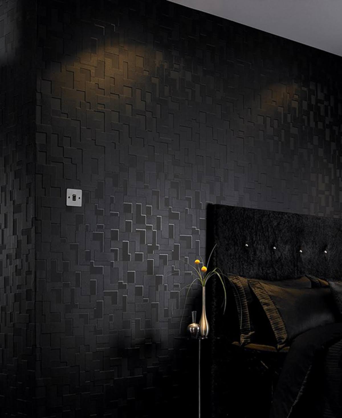 Graham u0026 Brown Checker Black Wallpaper