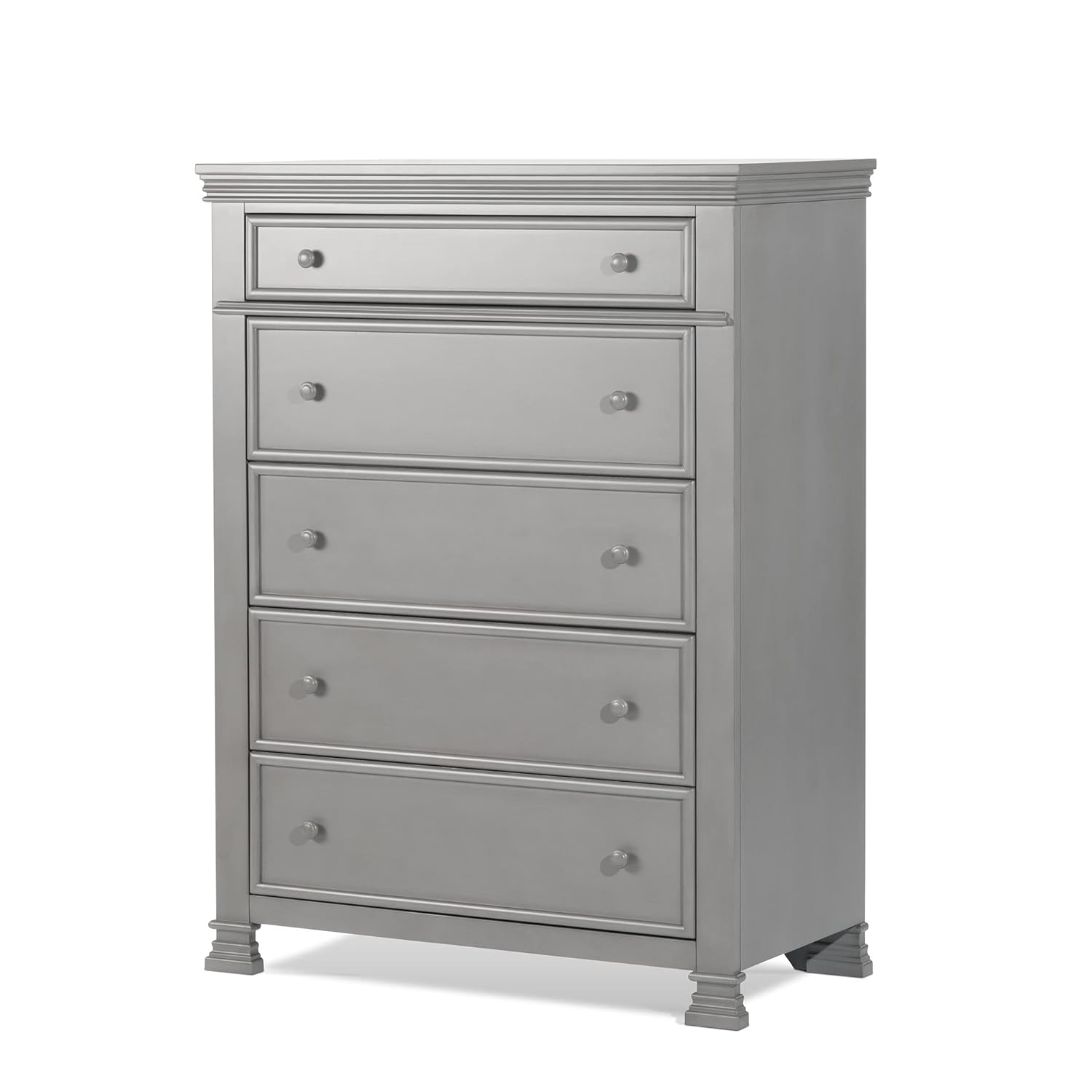 Child Craft Legacy Westgate 5-Drawer Chest with Soft Close Glide, Fully-Assembled, Chelsea Gray