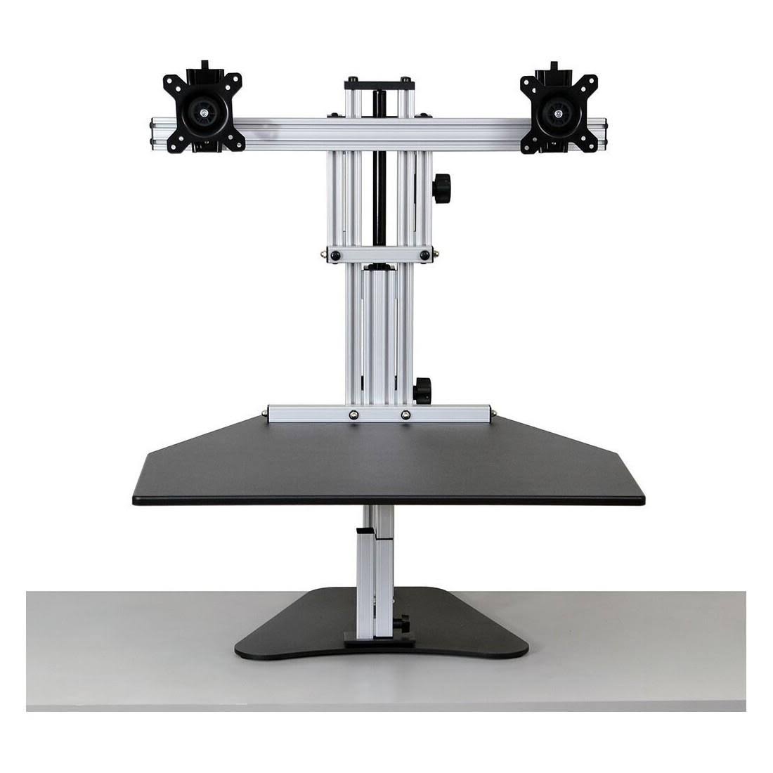 Ergo Desktop Kangaroo Elite Sit and Stand Workstation Black