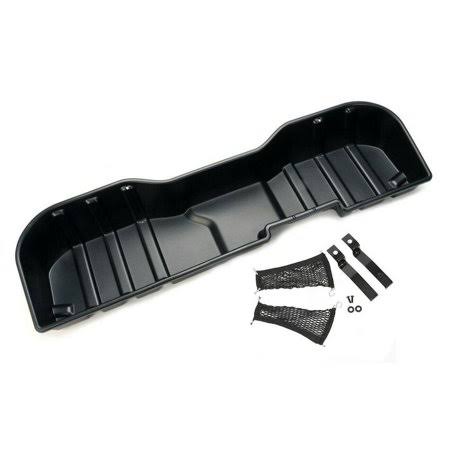 Ecotric for 2007-2018 Chevy Silverado GMC Sierra Crew Cab Under Seat Storage Box Black