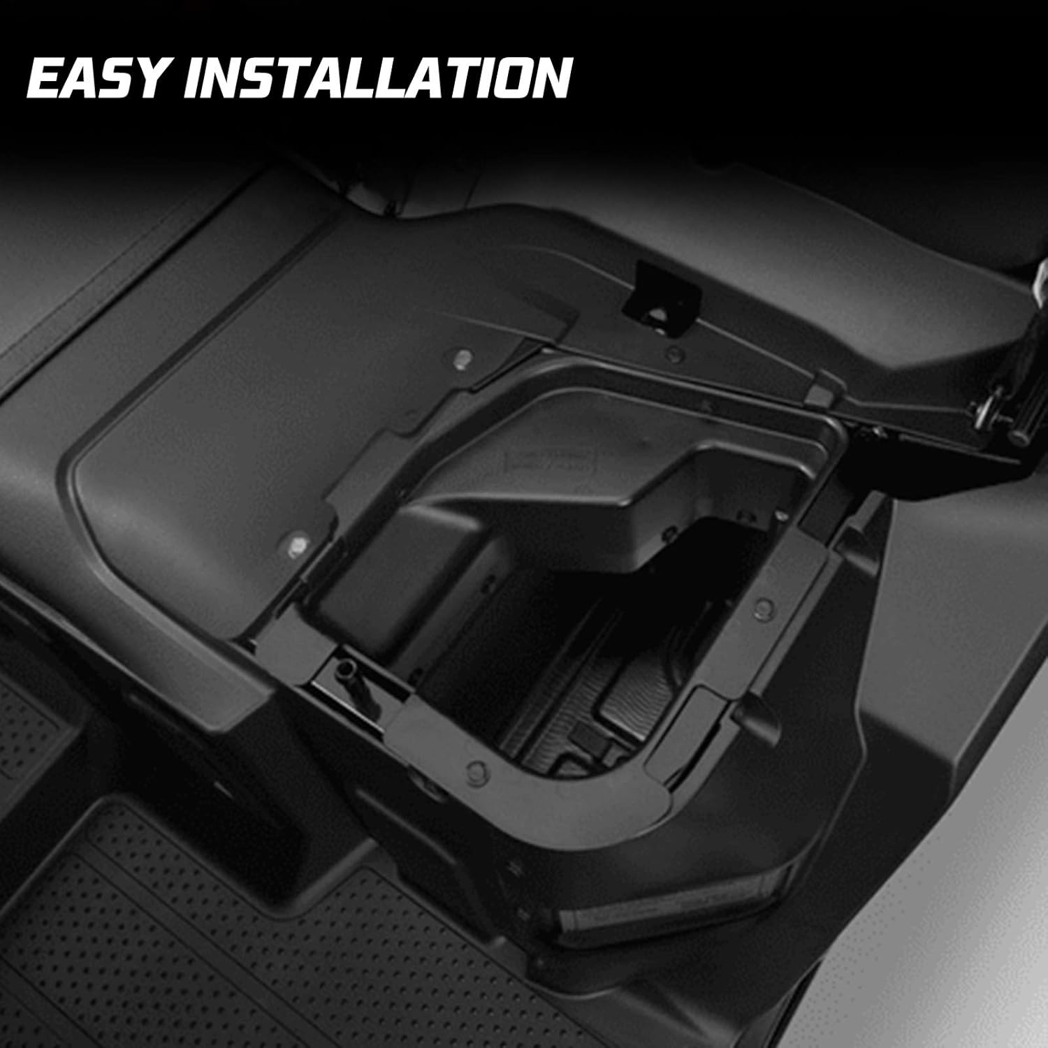 KIWI MASTER Under Seat Storage Box Compatible for 2017-2021 Honda Pioneer 1000 Accessories 3P 5P Driver Underseat Storage Bin 08L70-HL4-F00