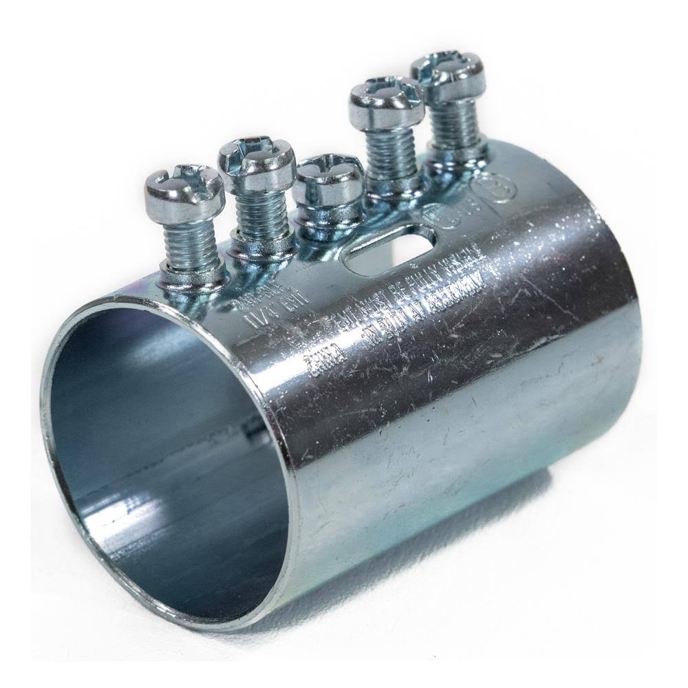 Bridgeport 1-1/4 in. Mighty-Align Steel Slip EMT Couplings (15-Pack)