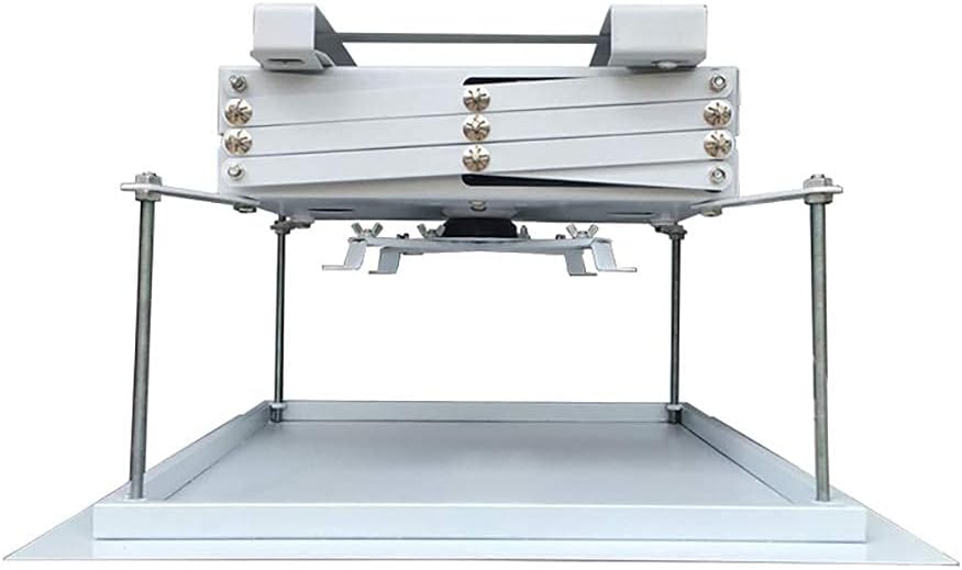 NEWTRY Projector Lift Electric Ceiling Mount Projector Lifter Motorized Mounting Bracket With Remote Control Running Distance 100cm, Bottom Plate 40X40cm, Load 15kg/33lb For School Family Office
