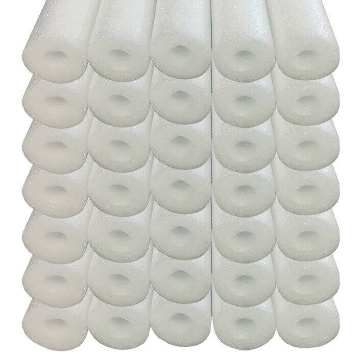 Oodles of Noodles Bulk Wholesale Deluxe Foam Swimming Pool Noodles (35 Pack) White
