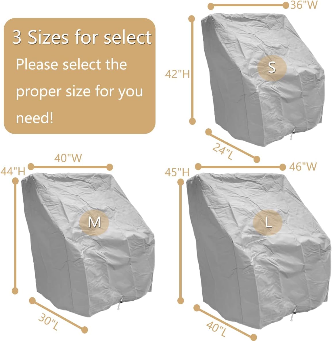 FCOUIID Boat Center Console Cover, 600D Marine Grade Polyester Canvas, Waterproof, Grey (Large Size Up to 46