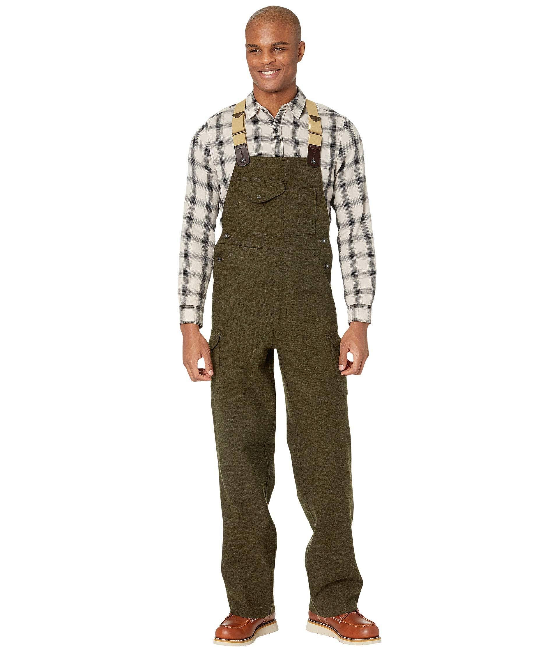 Filson Mackinaw Bibs - 46 - Forest Green