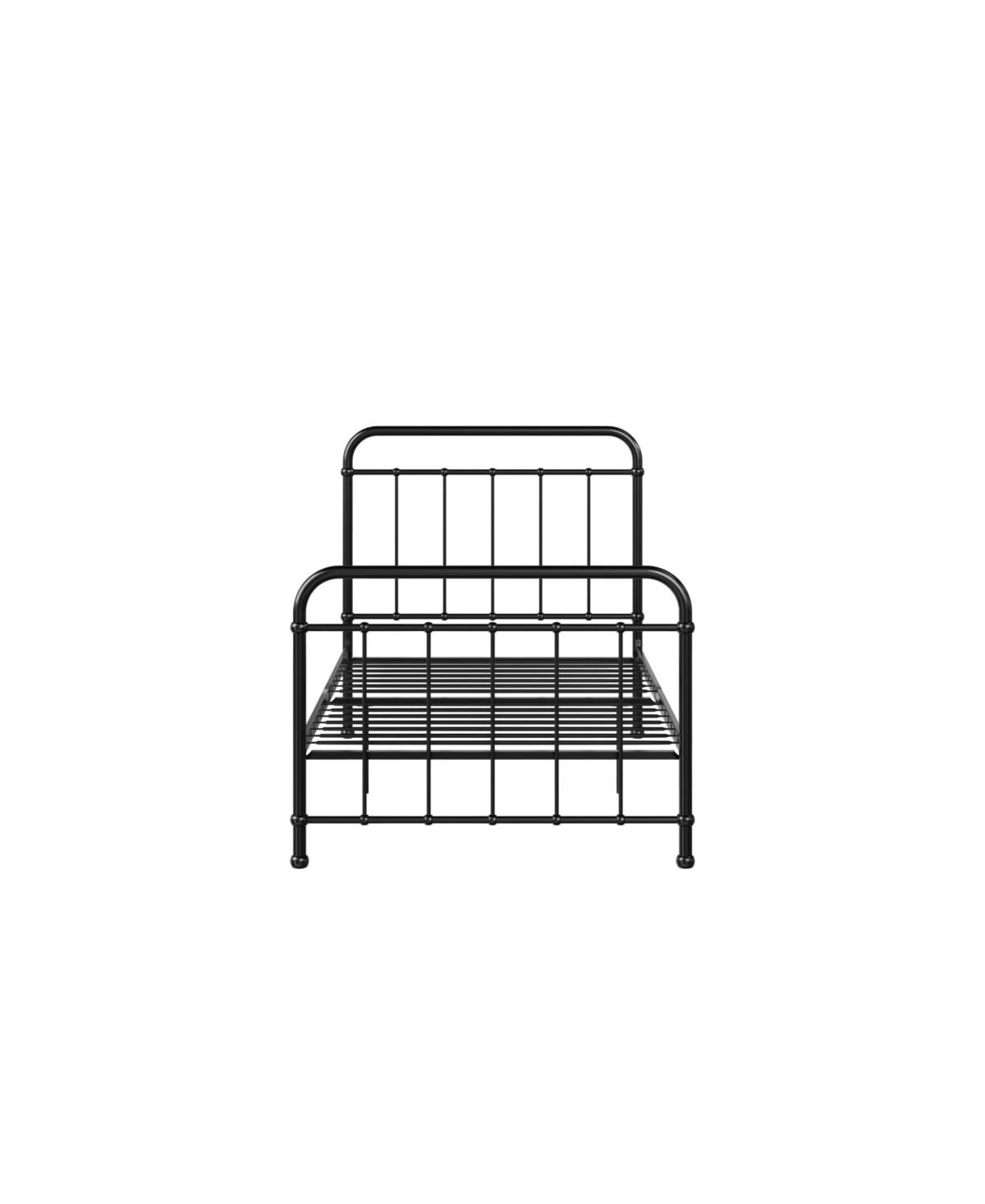 EveryRoom Belmont Twin Metal Bed Frame in Black