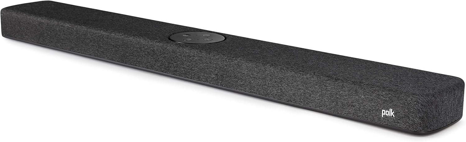Polk Audio React Sound Bar, Dolby & DTS Virtual Surround Sound, Next Gen Alexa Voice Engine with Calling & Messaging Built-in, Expandable to 5.1 with Matching React Subwoofer & SR2 Surround Speakers
