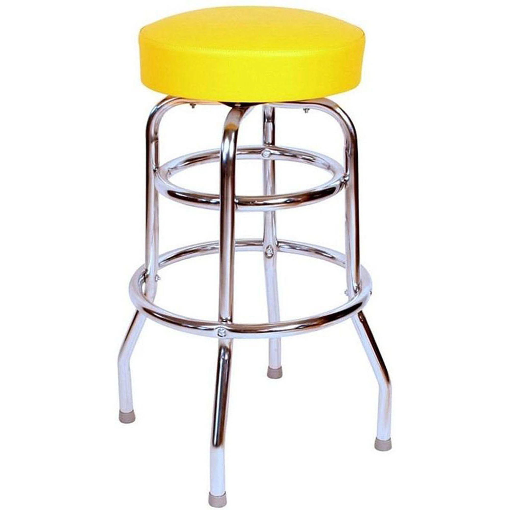Richardson Seating Floridian 30 in. Backless Swivel Bar Stool Yellow
