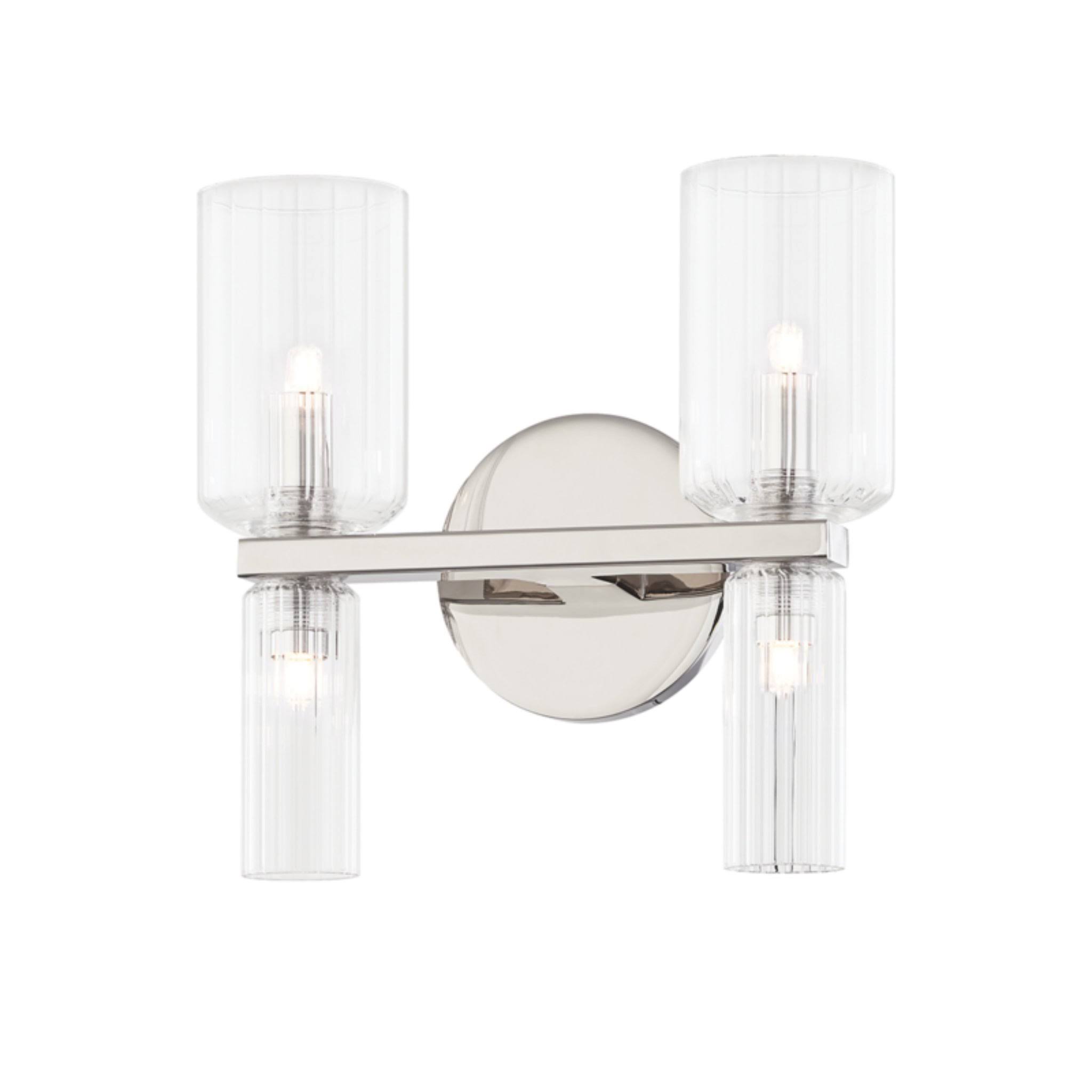 Mitzi-H384302-PN-Tabitha - 2 Light Bath Bracket Polished Nickel