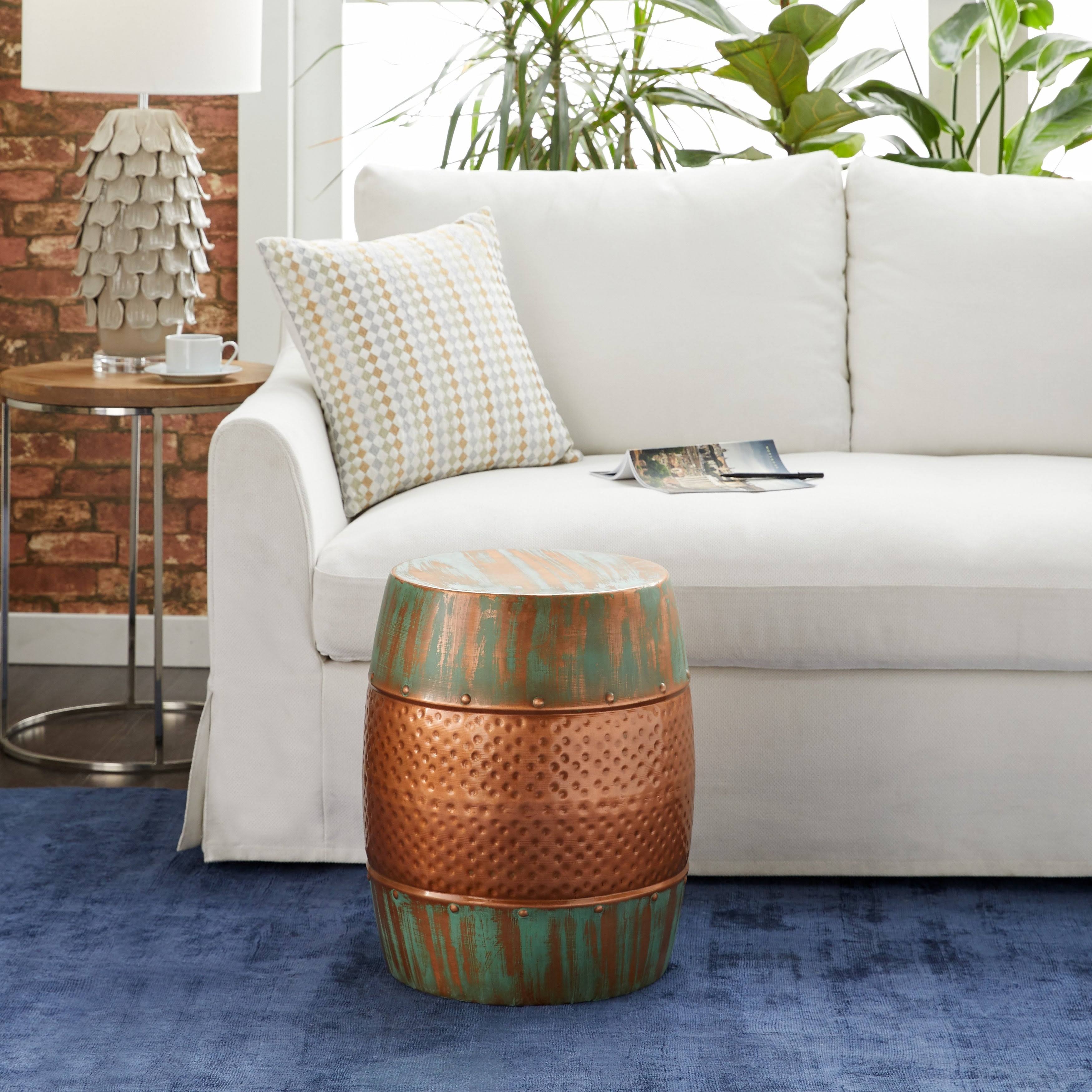 Dec Mode Collection New Traditional Metal Accent Table 20x22H x 14x22W
