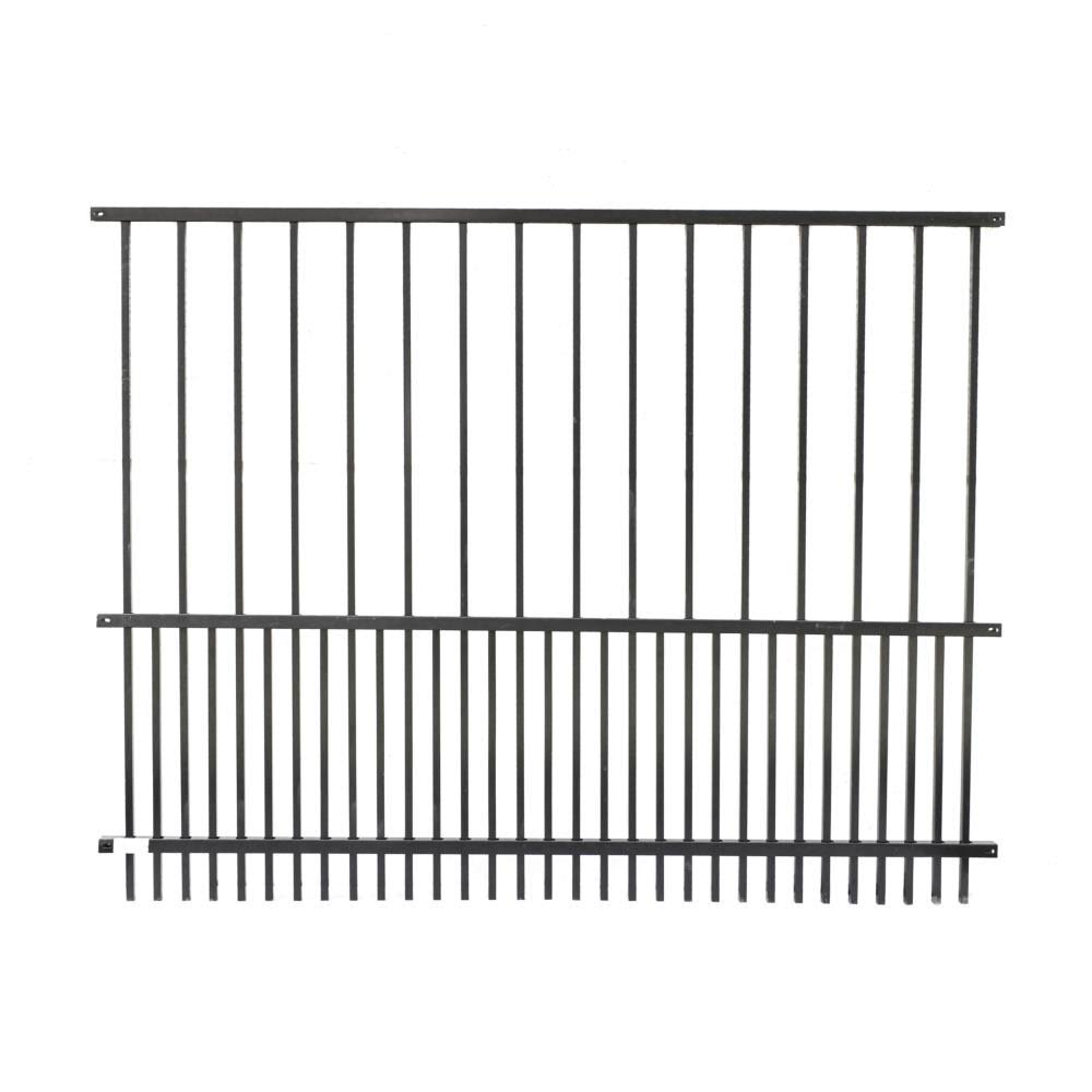 Aleko Pf58x72 Steel DIY Pet Fence Panel - 72 x 58 Inches - Black