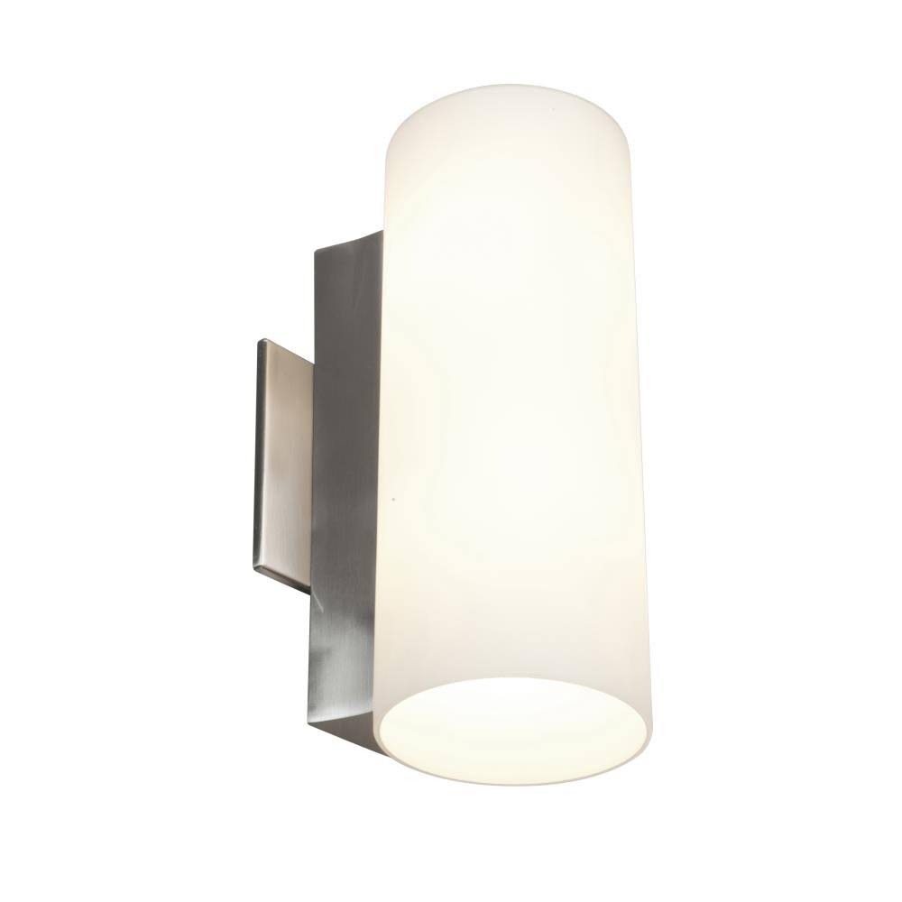 Access Lighting Tabo 2-Light Steel Transitional Vanity Light | 50183-BS/OPL