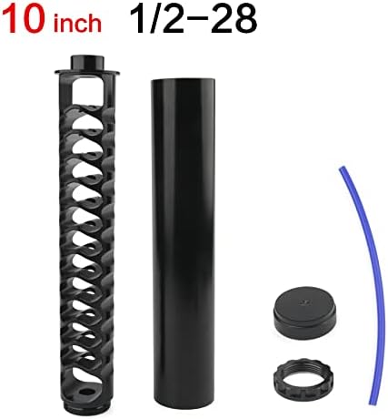 10 inch fuel Filter 1/2-28 7075 Aluminum Storage Filters Accessories black