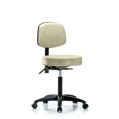 Symple Stuff Jacey Height Adjustable Lab Stool, Black