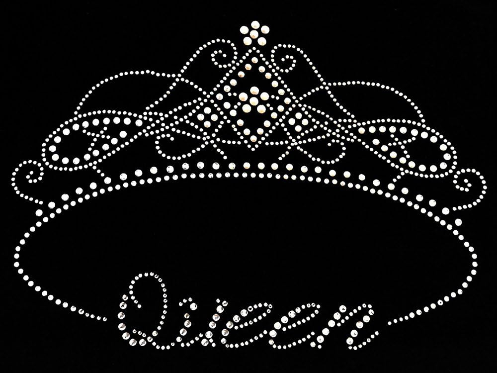CarsCover Queen Crown Crystal Diamond Bling Rhinestone Studded Car Truck SUV Universal-fit Low Back Seat Covers Driver & Passenger Set