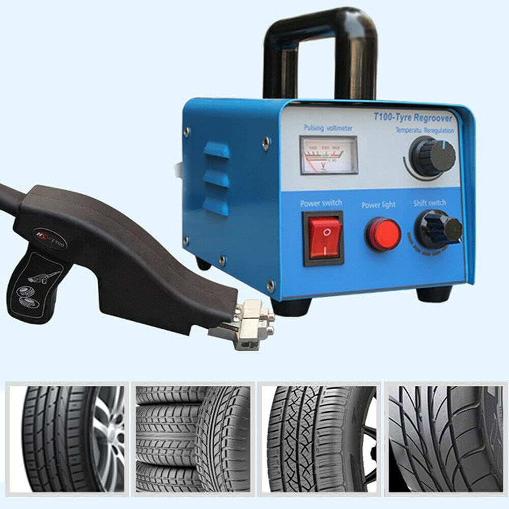 TFCFL 400W Tire Grooving Tool,Tire Groover Machine Cutter with 2-10mm Blade Heating System