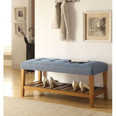 Acme Charla Bench Red Barrel Studio Color/Pattern: Gray