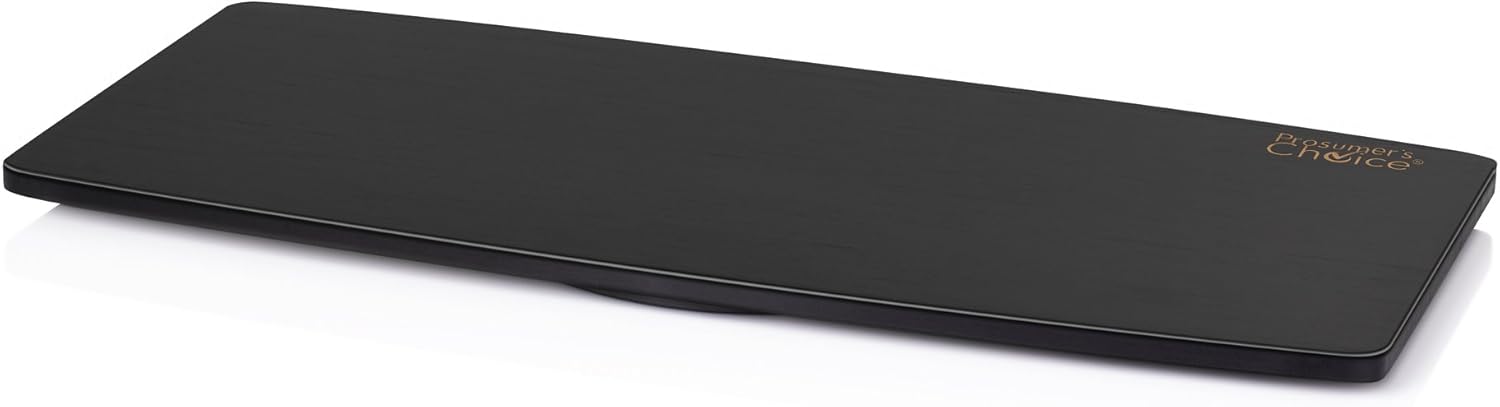 Prosumer's Choice Natural Bamboo TV Swivel Stand for LED/LCD TV, 31 inch Base Surface – Black Pack of 2