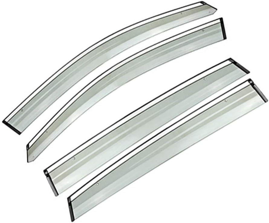 Side Window Deflectors for Audi Q7 2016-2019 Car Window Visor Sun Rain Smoke Vent Shade Tape-On Outside Visors Pack of 2