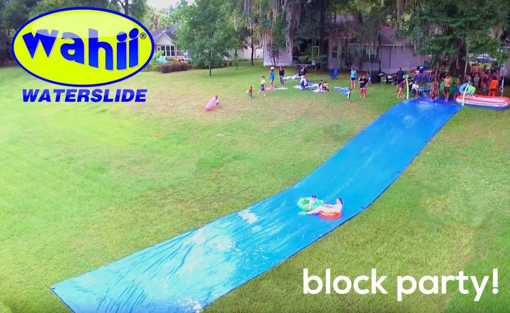 Wahii WaterSlide 75' x 12' - World's Biggest Backyard Lawn Water Slide