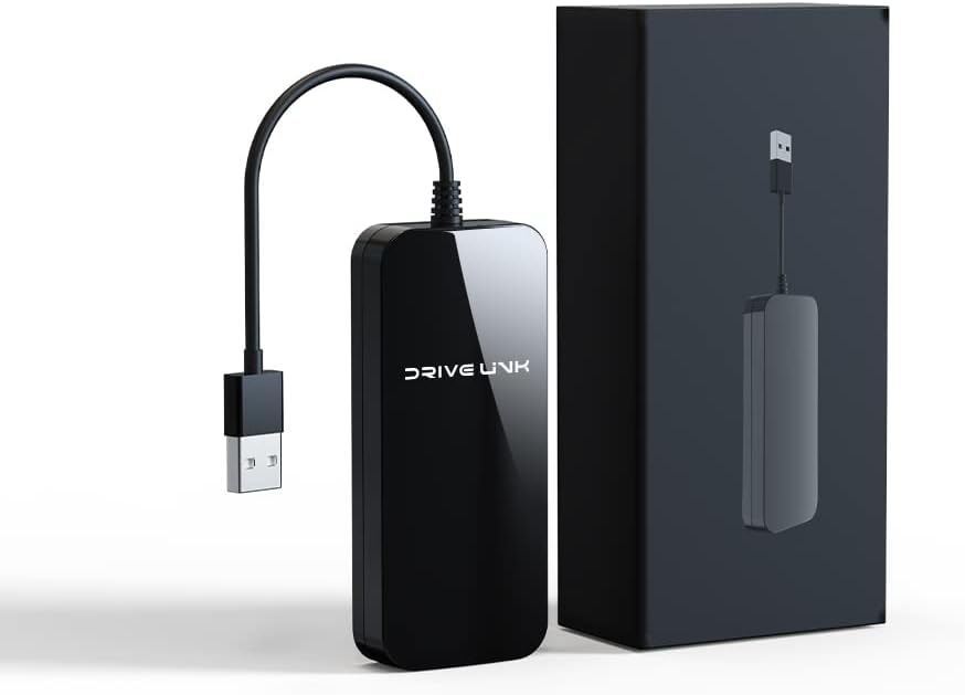 DriveLink 2.0 Wireless CarPlay Adapter for All Factory Wired CarPlay Cars Wireless CarPlay Dongle Convert Wired to Wireless CarPlay, Low Latency, Easy-to-Install, Plug & Play