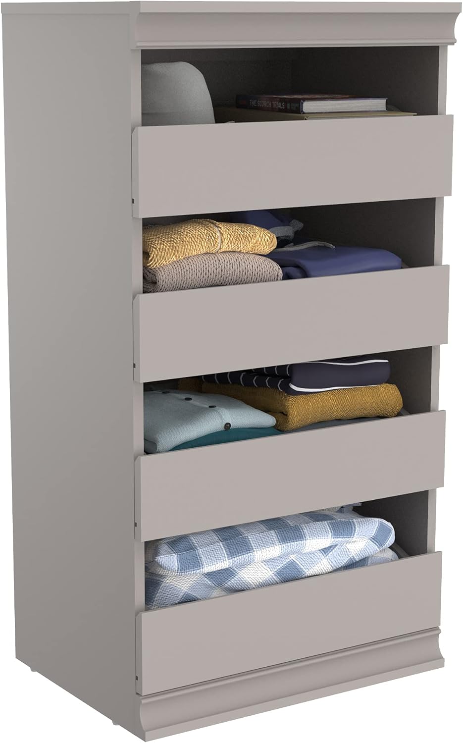 ClosetMaid 4561 Modular Closet Storage Stackable Unit, 4-Drawer, White