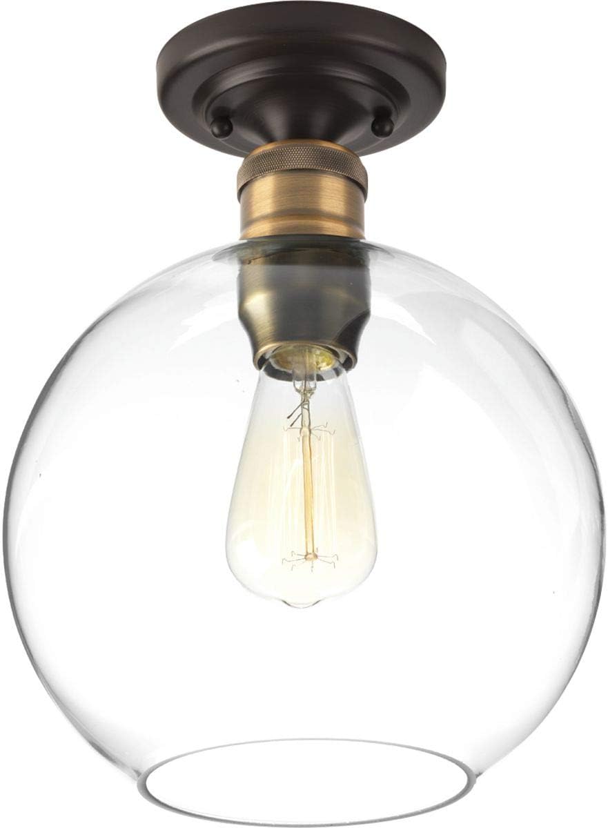 Progress Lighting P350046-104 Hansford Close-to-Ceiling, Polished Nickel Pack of 2