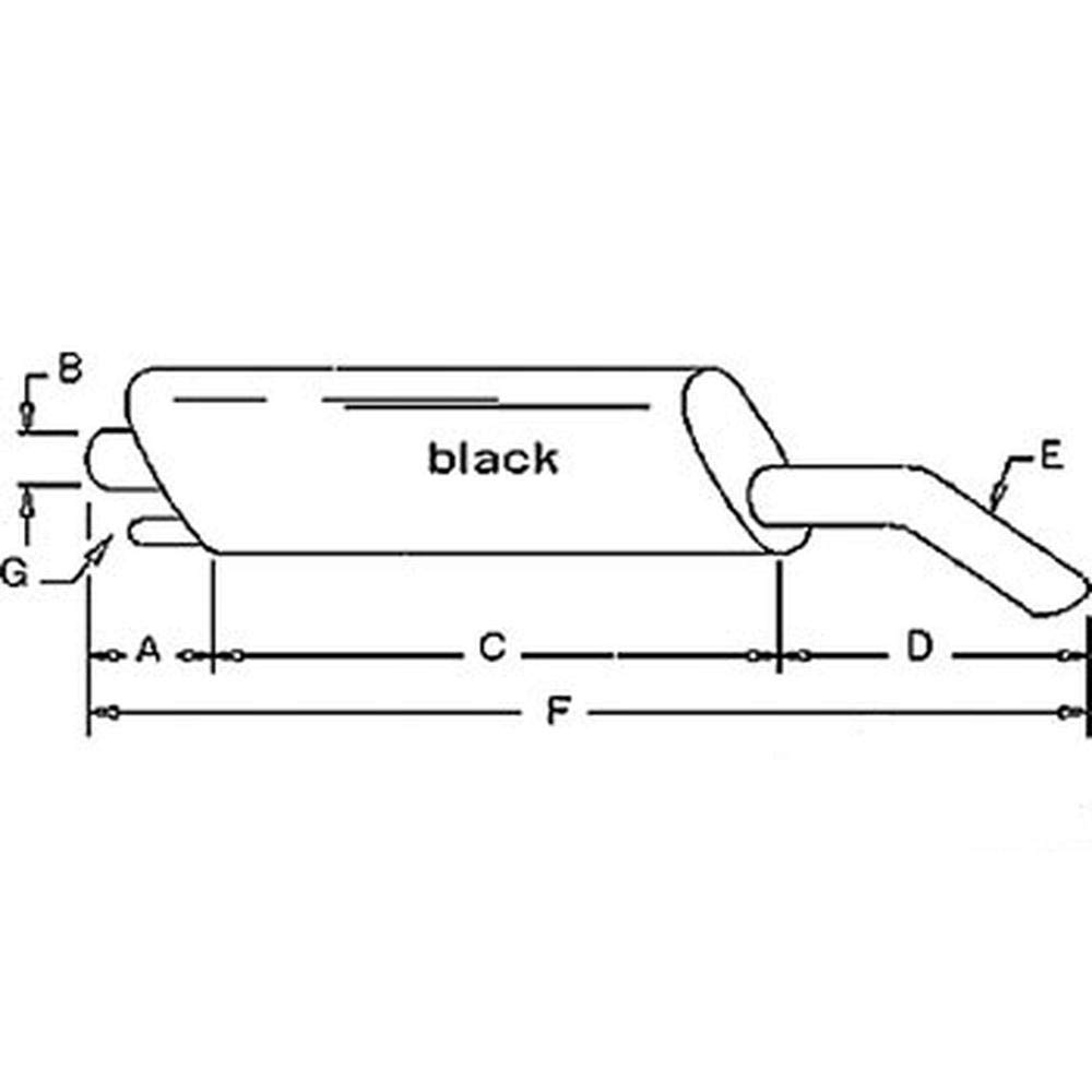 E4NN5230AA17M Muffler Fits Ford Fits New Holland Tractor TW25 TW30 TW35 8730 8830